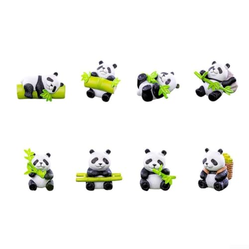 8-teiliges Panda-Figuren-Set für Feengarten, DIY-Miniatur-Ornamente, Outdoor, Rasen, Terrasse, Dekoration 8-teiliges Panda-Figuren-Set für Feengarten, DIY-Miniatur-Ornamente, Outdoor, Rasen, Terrasse, Dekoration von Sumsoctober