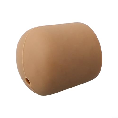 Angelrutengriffabdeckung, Silikon-Endkappe mit Drainagelöchern, atmungsaktiv und elastisch, passend für Ruten Durchmesser 22 32 mm (L braun) von Sumsoctober