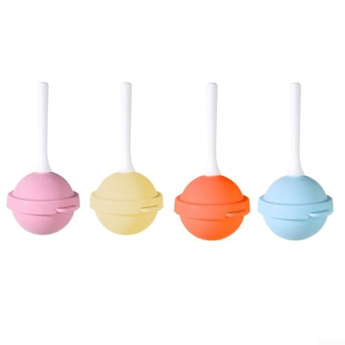 DIY Popsicle Formen in Lutscher-Form aus Silikon für hausgemachte Snacks flexibles Design für einfache Eis am Stiel entfernen (4 Stück) von Sumsoctober