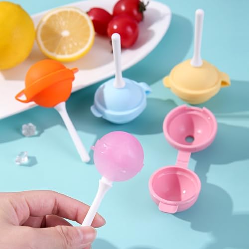 DIY Popsicle Formen in Lutscher-Form aus Silikon für hausgemachte Snacks flexibles Design für einfache Eis am Stiel entfernen (Orange) von Sumsoctober
