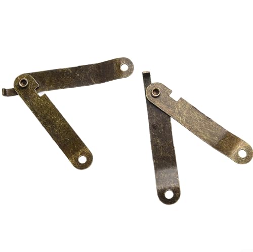 Dekorative Scharniere für antike Holzkisten, Truhen und Heimdekoration (Bronze), 4 Stück von Sumsoctober