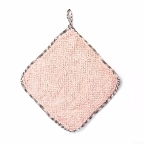 Dicker Korallensamt für Küchentücher zum Reinigen und Abwischen, absorbiert Öl und Schmutz auf Tischen, Glas und Autofenstern (Rosa) von Sumsoctober