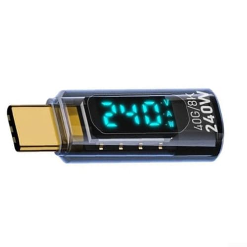 Doppelpack 240W USB C Tester mit LED Display für Strom- und Datenübertragungsüberwachung von Sumsoctober