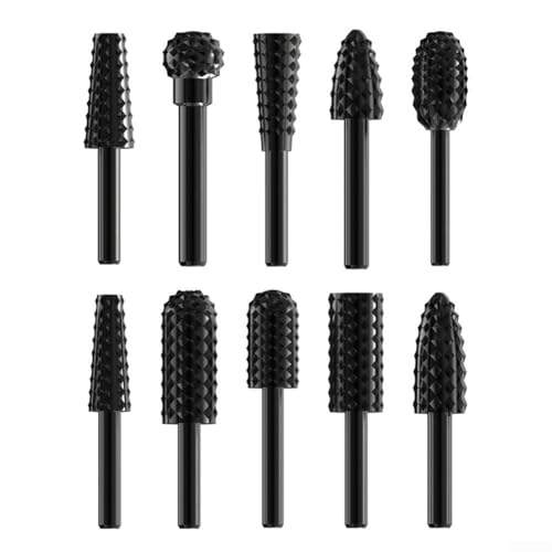 Drehfräser Set mit 10 Bits zum effizienten Schleifen und Polieren von Holz und weichen Materialien von Sumsoctober