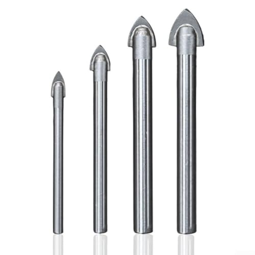 Dreieckkopfbohrer-Set 4er Pack für präzises und stabiles Fliesen- und Glasbohren mit gehärtetem Stahl und stressreduzierendem Design Dreieckkopfbohrer-Set 4er Pack für präzises und stabiles Fliesen- und Glasbohren mit gehärtetem Stahl und stressreduzierendem Design von Sumsoctober