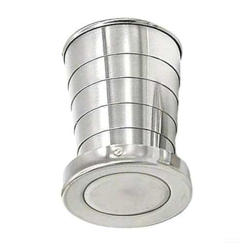 Effizient gestaltete faltbare Kaffeetasse mit Deckel, 250 ml Edelstahl, Kaffeeliebhaber (250 ml groß) von Sumsoctober