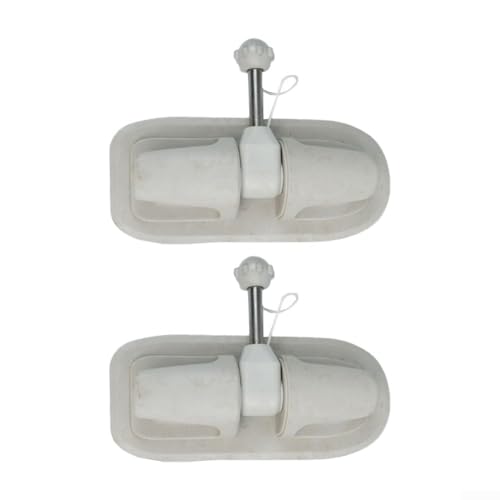 Ein Paar Paddelschlosshalter mit 360-Grad-Drehung für Kajak-Schlauchboote und kleines Wasserfahrzeugzubehör (grau) von Sumsoctober