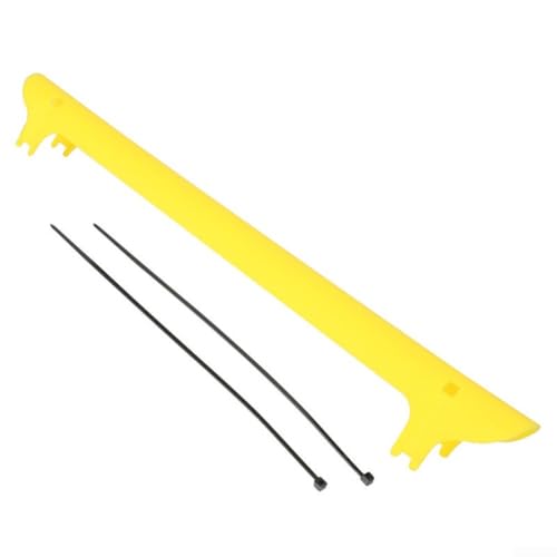 Fahrradkettenschutz mit Verriegelungsriemen, Kunststoffabdeckung für Heckgabel und Kettenstrebe (gelb) von Sumsoctober