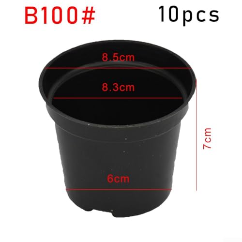 Flexible Kunststoff-Töpfe für den Garten, robust und mit verbesserter Luftzirkulation, 10 Stück (B100#) von Sumsoctober
