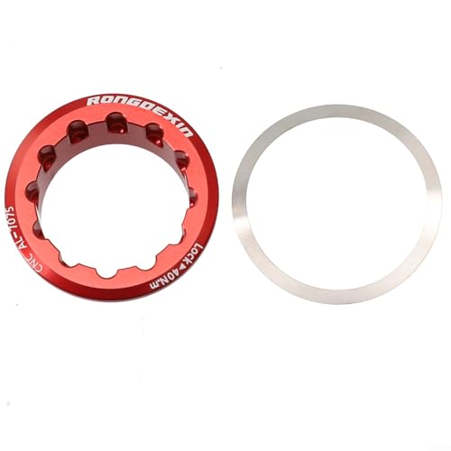 Freilaufschloss Abdeckung für MS Nabenkörper passend für M6100 M7100 8100 Fahrräder (rot) von Sumsoctober