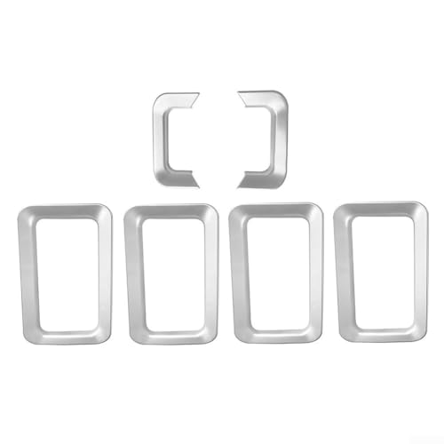 Frontstoßstange Grill Gitter Einsätze Abdeckung Set für Suzuki für Jimny 2019 2024 JB64 JB74, Kunststoff Ersatz Zierleiste 6 Stück von Sumsoctober