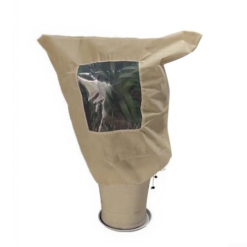 Frostschutz-Pflanzenabdeckung mit Reißverschluss und Kordelzug, aus Vliesstoff, um Pflanzen vor Kälte zu schützen und gleichzeitig Licht durch transparente Fenster zu lassen (240 x 200 cm) von Sumsoctober