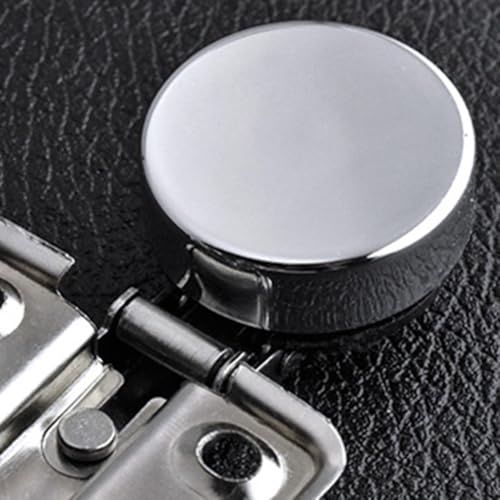 Glasscharnier Hydraulikpuffer Mini Rundkopf Geeignet für Küchenschränke Schranktüren Möbel Metall und Kunststoff (groß) von Sumsoctober