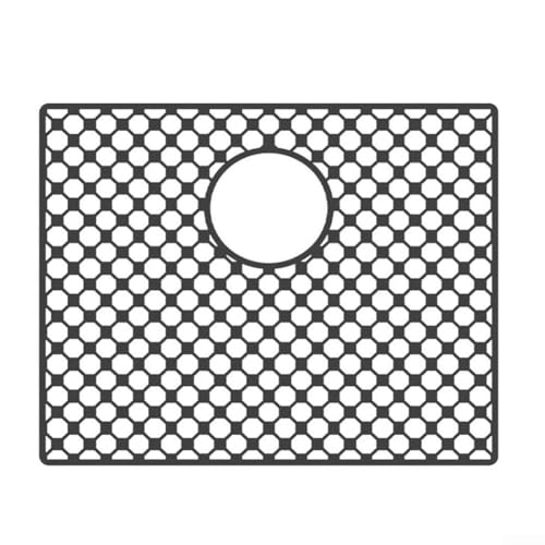 Hitzebeständige Spülbeckenschutzmatte, rutschfestes Silikon-Design zur Verbesserung der Drainage und Geschirrschäden (C) von Sumsoctober