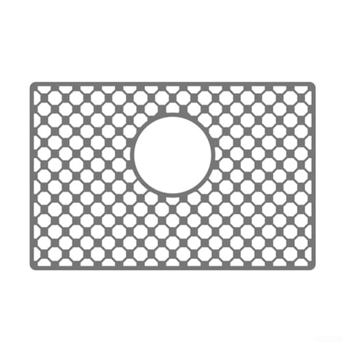 Hitzebeständige Spülbeckenschutzmatte, rutschfestes Silikon-Design zur Verbesserung der Drainage und Geschirrschäden (H) von Sumsoctober