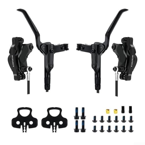 Hydraulisches 4-Kolben-Bremsset für Mountainbikes, CNC-verarbeitete Bremssättel aus Aluminiumlegierung, Doppelkreis-Ölsystem für stabiles Bremsen auf verschiedenen Geländen, passend für 160 220 mm Hydraulisches 4-Kolben-Bremsset für Mountainbikes, CNC-verarbeitete Bremssättel aus Aluminiumlegierung, Doppelkreis-Ölsystem für stabiles Bremsen auf verschiedenen Geländen, passend für 160 220 mm von Sumsoctober
