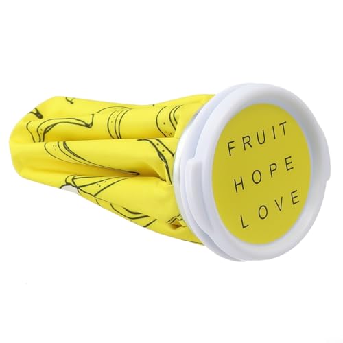 Kalt- und Heißkompresse wiederverwendbarer Eistuchbeutel für Physiotherapie Schmerzlinderung mit auslaufsicherem Design und sicherem Verschluss für Trockenheit (gelb) von Sumsoctober