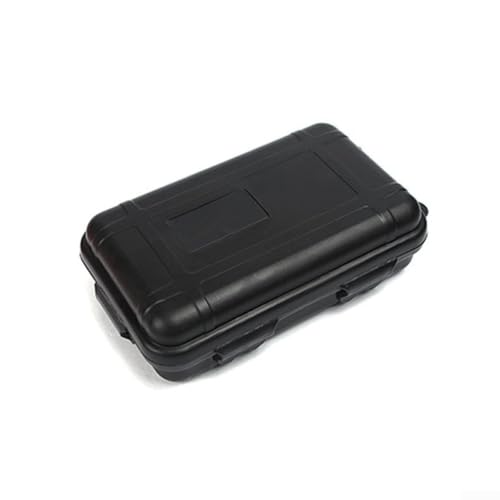 Kleine luftdichte wasserdichte Kunststoffbox für den Außenbereich, Reisen, Camping, Aufbewahrung mit stoßfestem 3 mm PE-Futter, schwimmendes Design für Angeln, Bootfahren, Wassersport (schwarz) von Sumsoctober
