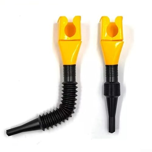 Kompakter Tanktrichter mit quadratischer Form zur Vermeidung von Verschütten und kontrollierter Flüssigkeitsübertragung, Kunststoffkonstruktion für Langlebigkeit (gelb) von Sumsoctober