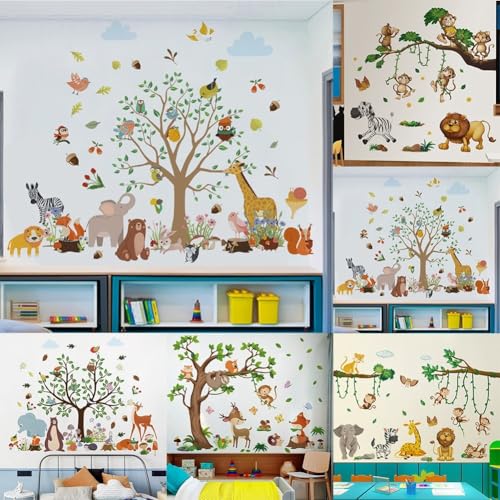 Kreative Affen-Wandaufkleber für Kinderzimmer regen die Fantasie mit lebendigen Designs an (E) von Sumsoctober