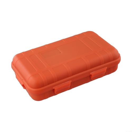Kunststoff-Aufbewahrungsbox für alle Outdoor-Aktivitäten, wasserdicht und stoßfest (Schlammfarbe (Orange (L)) von Sumsoctober