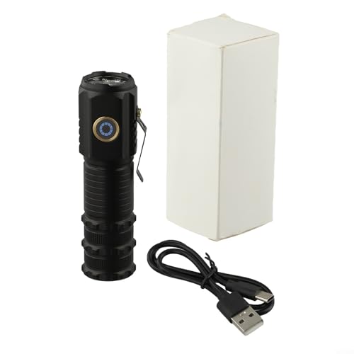 Leichte tragbare Taschenlampe mit wiederaufladbarem Akku, perfekter Begleiter für Outdoor-Abenteuer (S400) von Sumsoctober