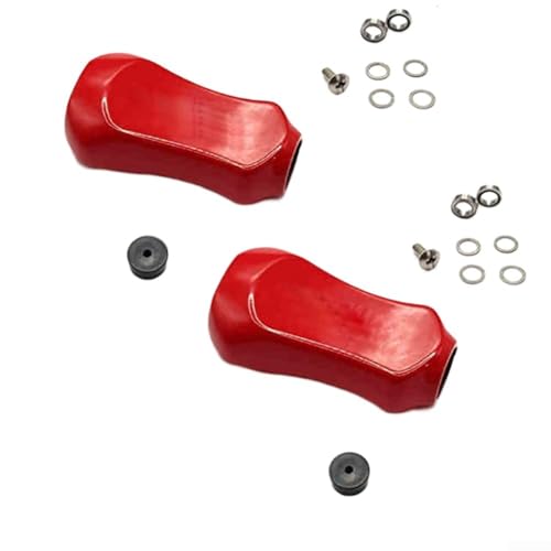 Maßgeschneiderter Angelrollenknauf für DAIWA für SLP WORKS für TATULA für ZILLION für FUEGO, passt an die meisten Griffe (2 Stück rot) von Sumsoctober