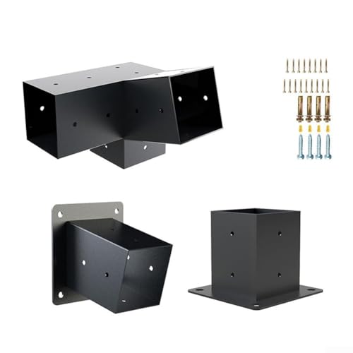 Mehrzweck-Dach-Pergola-Halterungen mit Hardware zur Unterstützung für 10,2 x 10,2 cm Veranda und Pavillon-Holzkonstruktionen (links 15° + rechts 15°) von Sumsoctober