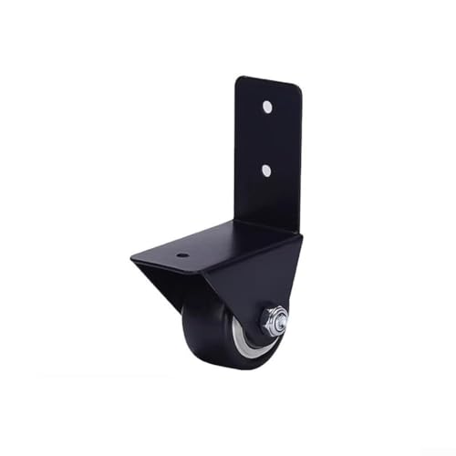 Möbelstützrolle Typ L mit Schrauben, leises PVC-Rad, Tragfähigkeit, 120 kg, für Babybetten, Schreibtische, Blumenständer und kratzfest (3,8 cm) von Sumsoctober