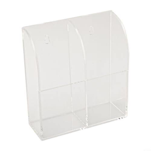 Multi Use Acryl Wandhalterung Fernbedienung Halter und Aufbewahrungsbox für TV, Klimaanlage und kleine Gegenstände (Doppelgitter) von Sumsoctober