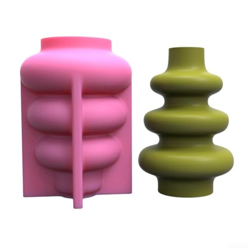 Nordic Circular Silicone Vase Straight Tube Flower Pot for Crafting, Home Decor and Floral Displays (C444) von Sumsoctober