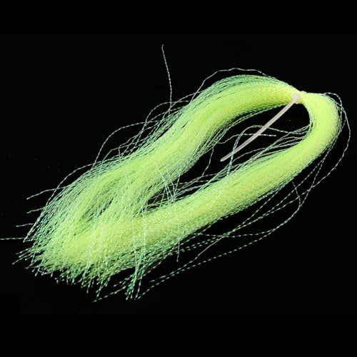 Nylon zum Binden von Kristallen, Fliegenfischen, Verwendung für Jighaken und effektive Köderdekoration (fluoreszierendes Gelb) von Sumsoctober