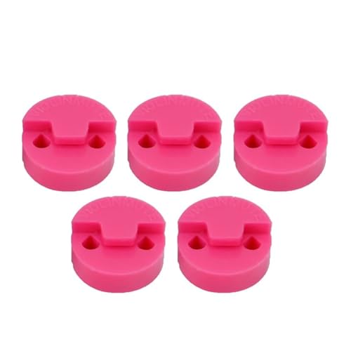 Profi Dämpfer Set für Akustik Violine 5 Gummi Zubehör für Sound Control (Rosa) von Sumsoctober