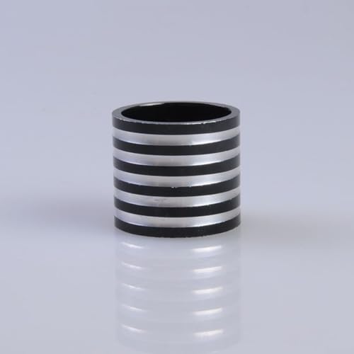 Rennrad-Headset-Unterlegscheibe, 30 mm, Aluminiumlegierung, Vorderschaft, Gabelabstandshalter für Fahrradwartung und Reparatur (schwarz) von Sumsoctober