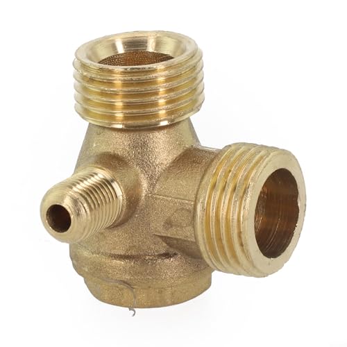 Rückschlagventil-Werkzeug für Luftkompressoren, 3 Anschlüsse, Kupfer-Design, 20 x 20 x 10 mm Ersatz Rückschlagventil-Werkzeug für Luftkompressoren, 3 Anschlüsse, Kupfer-Design, 20 x 20 x 10 mm Ersatz von Sumsoctober