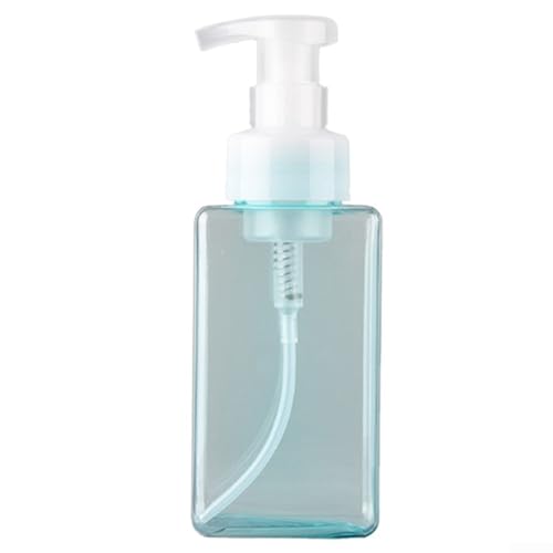 Schaumseifenspender aus Kunststoff, 450 ml, mit wiederverwendbarer Pumpe, entworfen für Seife, Shampoo und Duschgel, Verwendung in Bad und Küche (blau) von Sumsoctober