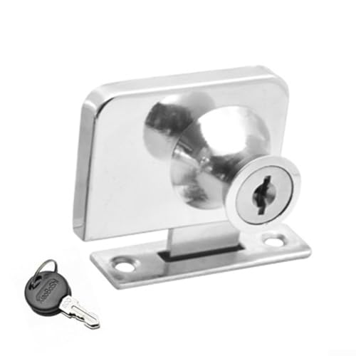 Schiebetürschloss-Set aus Zinklegierung für Metallschränke, komplett mit zwei funktionalen Schlüsseln (2#) von Sumsoctober