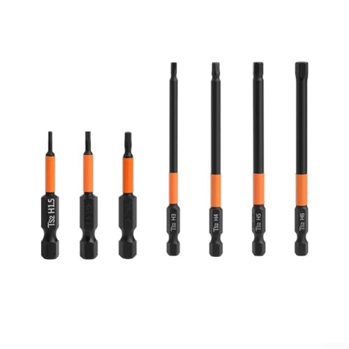 Schlankes und funktionales komplettes Set mit Sechskant-Schraubendreher-Bits (7 Stück) mit praktischem Magnet von Sumsoctober