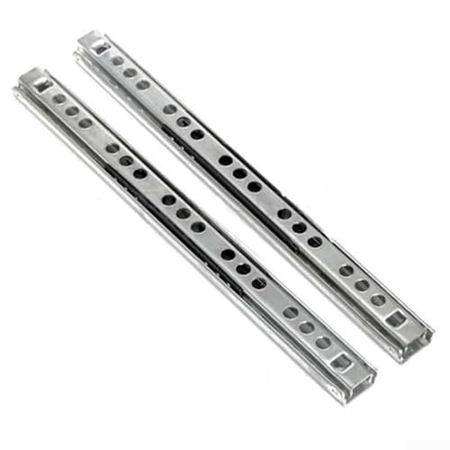 Schubladenschienen aus verzinktem Metall, 2 Stück, Vollauszug für Küchenschränke (25,4 cm) von Sumsoctober