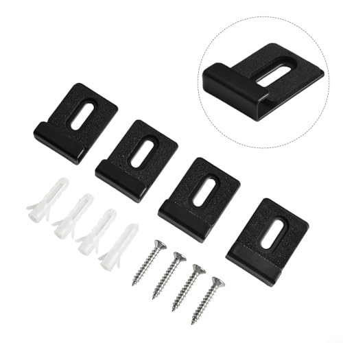 Spiegelhalter-Clips, Wandhalterungslösung für rahmenlose Badezimmerspiegel, 4 Stück von Sumsoctober