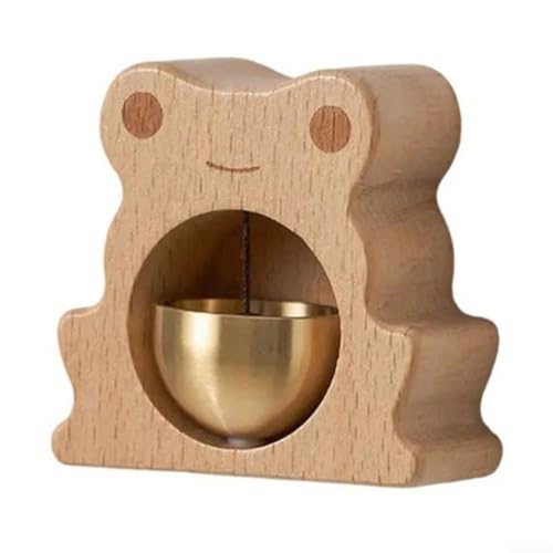 Stilvolles Kupfer-Türklingel-Windspiel mit einzigartigem Tier-Design für den Eingangsbereich (Frosch) von Sumsoctober