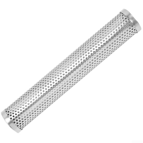 Sumsoctober 30,5 cm Edelstahl BBQ Holzpellet Räucherrohr für Grillbox Smoker Fleisch mit gleichmäßiger Rauchverteilung 2er Pack von Sumsoctober