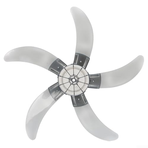 Sumsoctober 45,7 cm (18 Zoll) 5-Blatt-Lüfter-Ersatzblatt mit Mutterabdeckung, kompatibel mit 450 mm für vertikalen Tisch-Boden-Wandventilator, PP-Kunststoff-Kühlteil von Sumsoctober