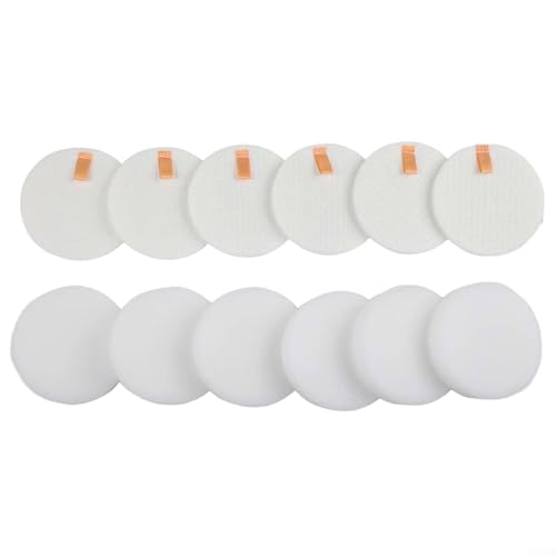 Sumsoctober Akku-Staubsaugerfilter für LVAC-200, Schaumstoff-Filzfilter-Ersatz-Set (6 Sets) von Sumsoctober