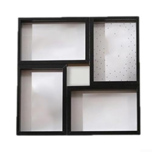 Sumsoctober Bilderrahmen für 4 Fotos, MDF, für mehrere Bilder, Wand- oder Tischrahmen, flexibles Layout, 28 x 28 cm, Weiß / Schwarz Sumsoctober Bilderrahmen für 4 Fotos, MDF, für mehrere Bilder, Wand- oder Tischrahmen, flexibles Layout, 28 x 28 cm, Weiß / Schwarz von Sumsoctober