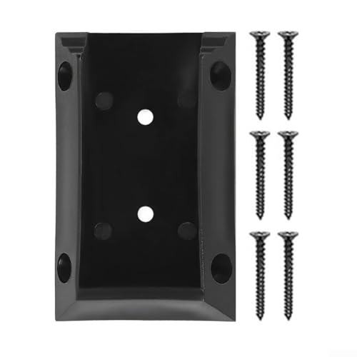 Sumsoctober Deckgeländer-Halterungsverbinder für 5,1 x 10,2 cm Holzpfosten, schwarz, Nylon, Zaun, Treppengeländer, Stützsystem, 20 Stück (20 Stück) von Sumsoctober