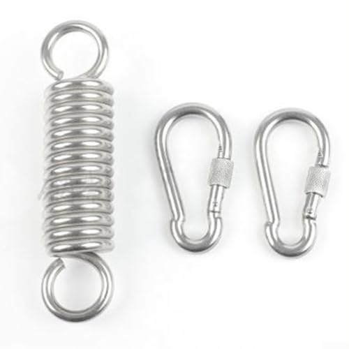 Sumsoctober Federhaken für Hängesessel und Liege, Doppeldreh-Design für reibungslose Bewegung, 600 kg Tragkraft, perfekt für den Außenbereich (Typ B) von Sumsoctober