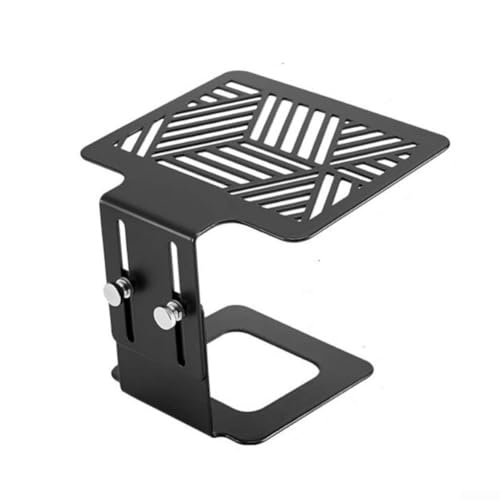 Sumsoctober Kaffeewaage, höhenverstellbar, Edelstahl-Ständer für Espressomaschine, tragbare Abtropfschale, silberfarben, schwarz, für Kaffeebar, Küche (schwarz) von Sumsoctober