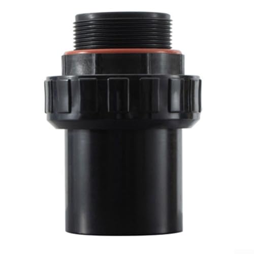 Sumsoctober PVC-Sandfilter-Wasserrohrverbinder mit Gewindeanschluss – Ersatzgelenk für 3,8 cm und 5,1 cm Schwimmbadsysteme (5,1 cm, schwarz) von Sumsoctober