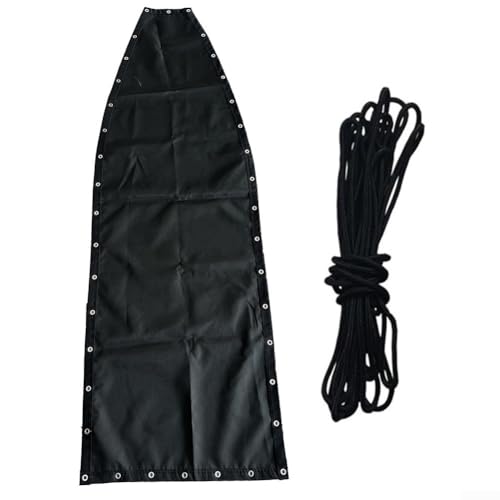Sumsoctober Schwarzes Ersatztuch für Hängeschaukel – wetterbeständige Stoff-Sitzbasis für Garten & Terrasse Hängematten – 64 x 197 x 23 cm – einfache Passform für 2/3/4/6-Sitzer-Modelle (1 Stück ohne von Sumsoctober